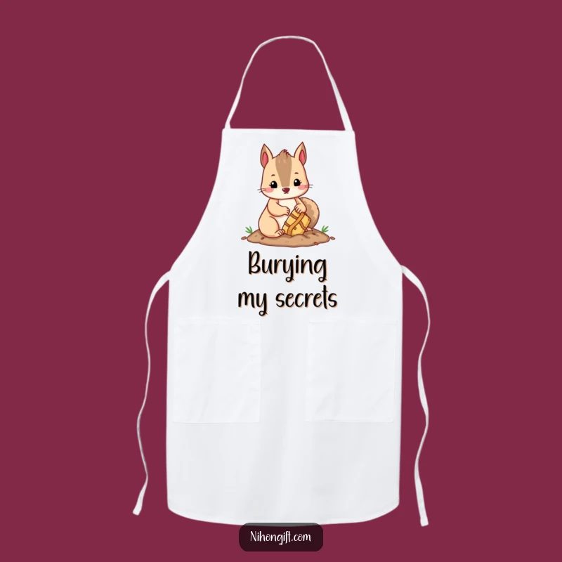 Funny Kawaii Squirrel Chef Apron: Cook Up Cute & Humorous Meals