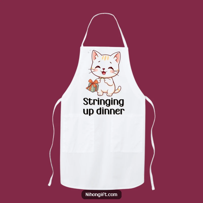 Funny Cat Gift Apron - Cook with Playfulness and Charm