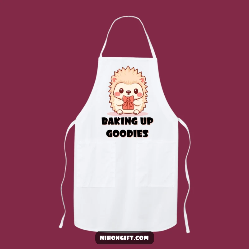 Funny Hedgehog Apron - Kawaii Critter Offers Tiny Decorative Gift
