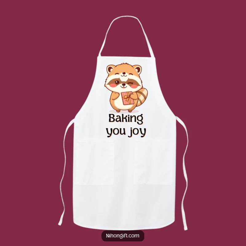 Funny Kawaii Tanuki Apron: Cook with Joy and a Cheerful Wink