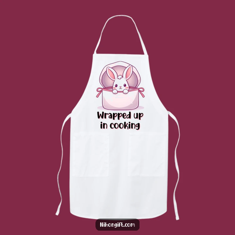 Funny Rabbit Gift Bag Apron: Playful Kitchen Surprise for Cooks