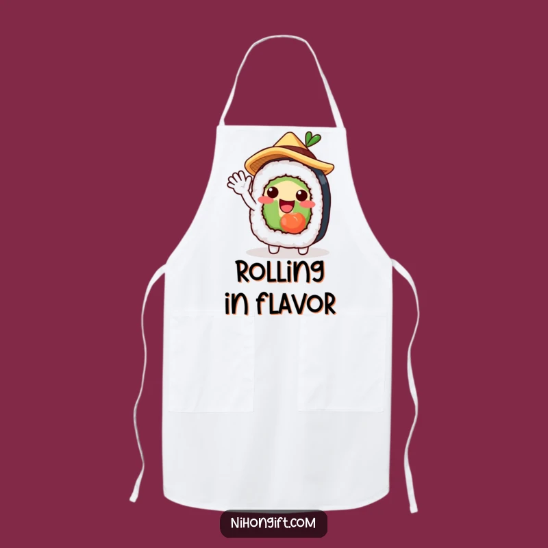 Funny Sushi Roll Apron for Whimsical Kitchen Adventures