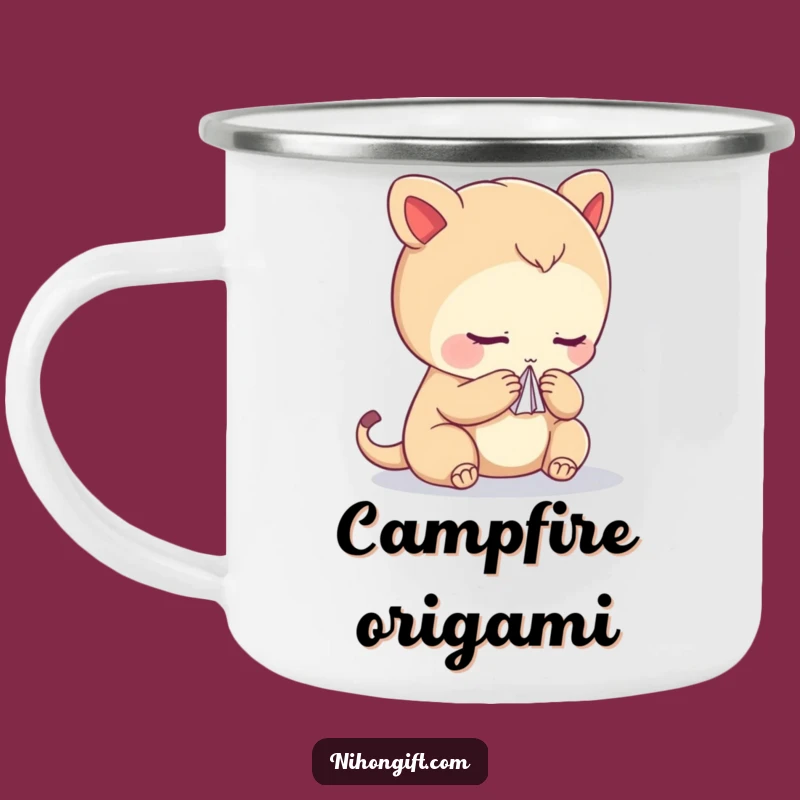 Funny Creature Crane Camping Mug - Outdoor Art Gift