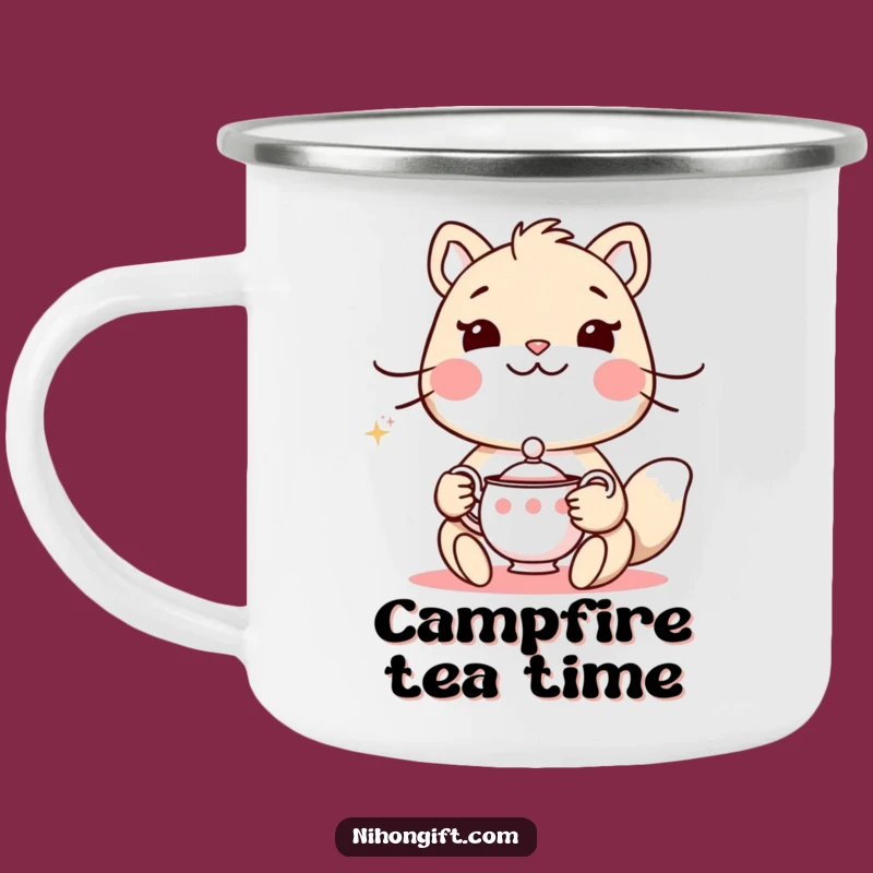 Funny Animal Tea Camping Mug: Enjoy Warm Brews in Nature