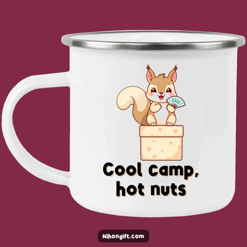 Funny Squirrel Camping Mug: Enjoy Your Adventure with a Nutty Friend