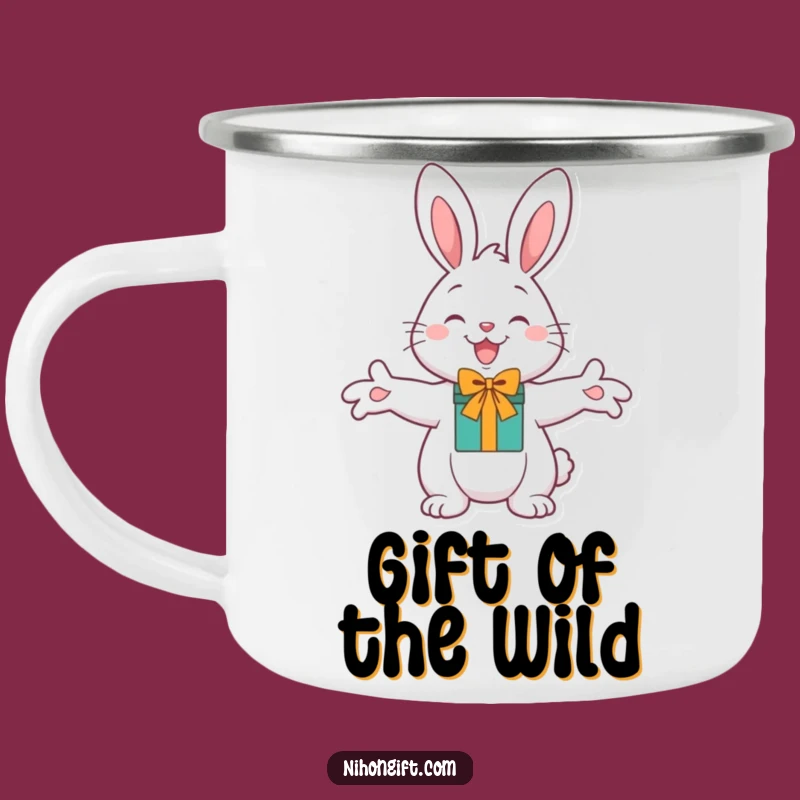 Funny Cheerful Bunny Gift Camping Mug: Adventures Filled with Humor and Gifts