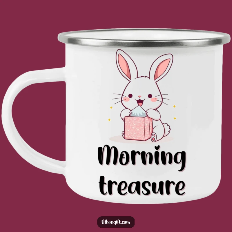 Funny Kawaii Bunny Campfire Mug - Adventure & Hilarious Gift Idea