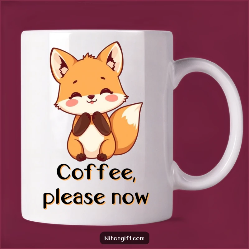 Funny Fox Mug - Anticipation & Joyful Surprise, Perfect Gift