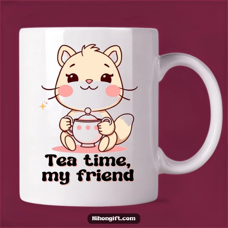 Funny Animal Tea Set Mug: Enjoy Your Brew with Elegant Humor