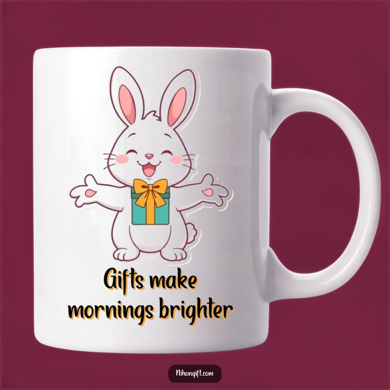 Funny Cheerful Bunny Gift Mug: A Humorous Present for Joyful Moments