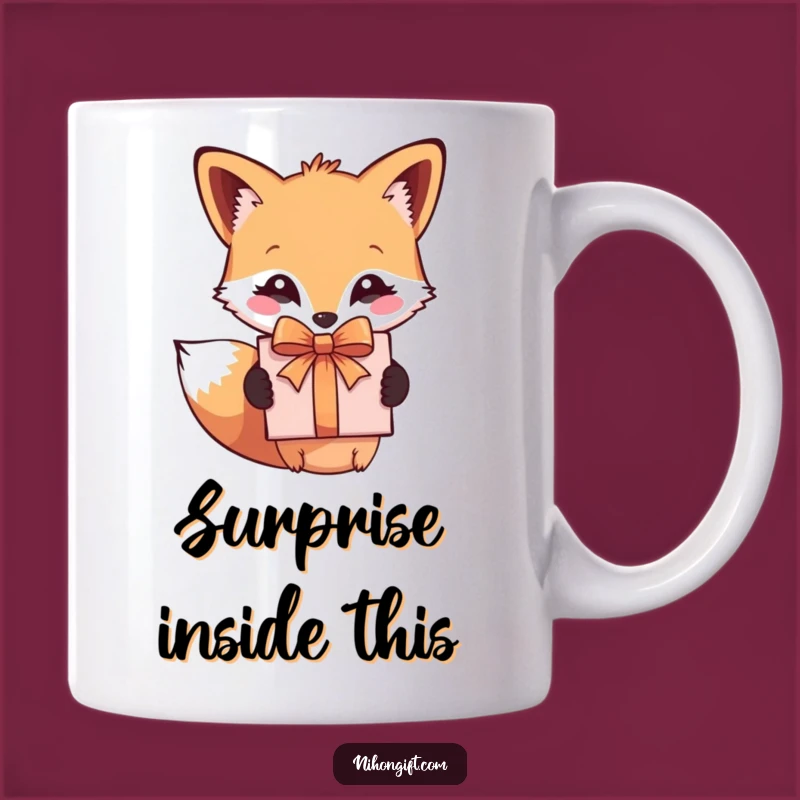 Funny Fox With Gift Mug: The Perfect 'Thank You' Funny Gift Idea