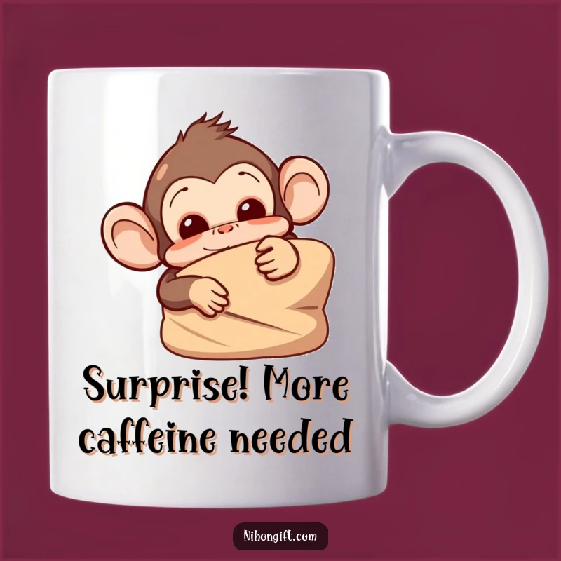 Funny Monkey Mug: Playful Prankster Gift for Cheeky Personalities