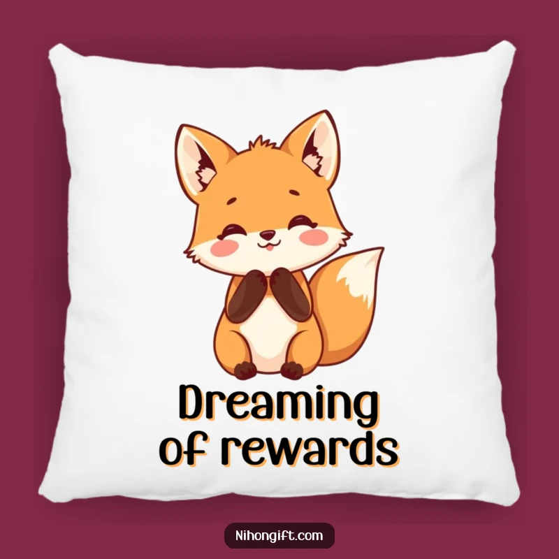 Funny Fox Pillow - Cozy Anticipation Accent, Great Gift