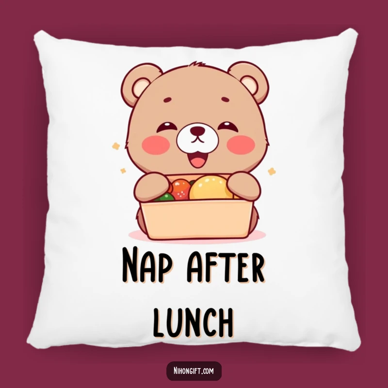 Soft Funny Bear Cub Bento Pillow: Cozy Comfort with Joyful Excitement
