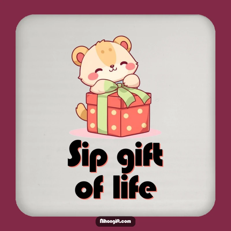Funny Cute Animal Gift Coaster: Protect Surfaces with Joyful & Humorous Style