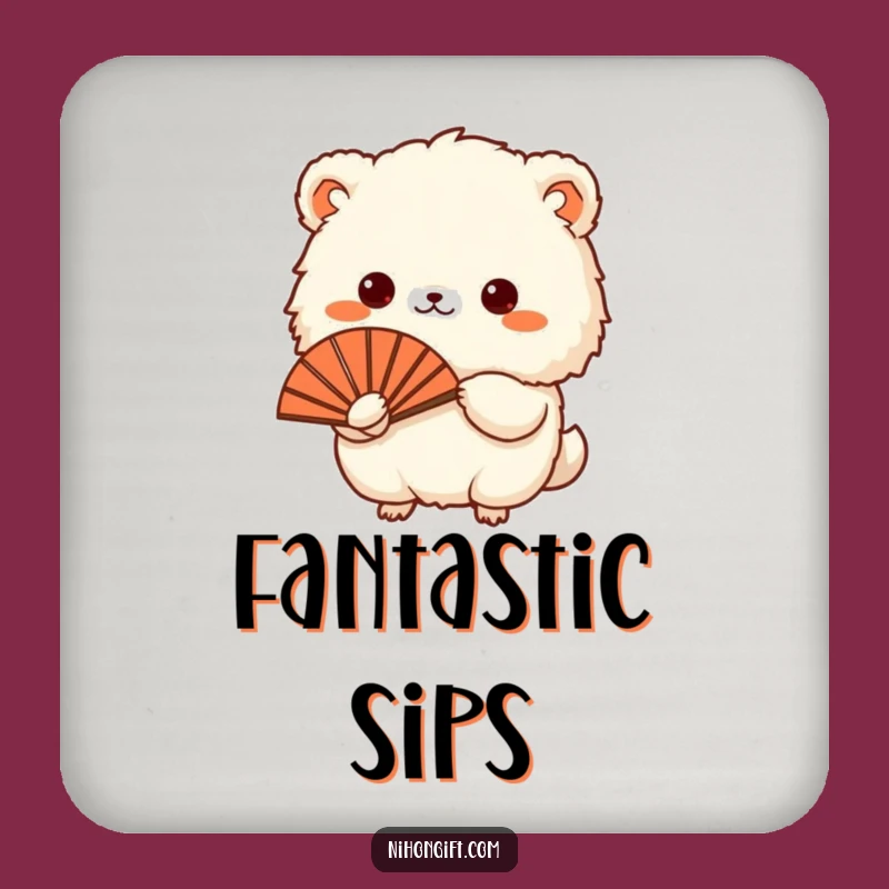 Funny Fluffy Animal Fan Coaster: Protect Surfaces with Cute & Humorous Style
