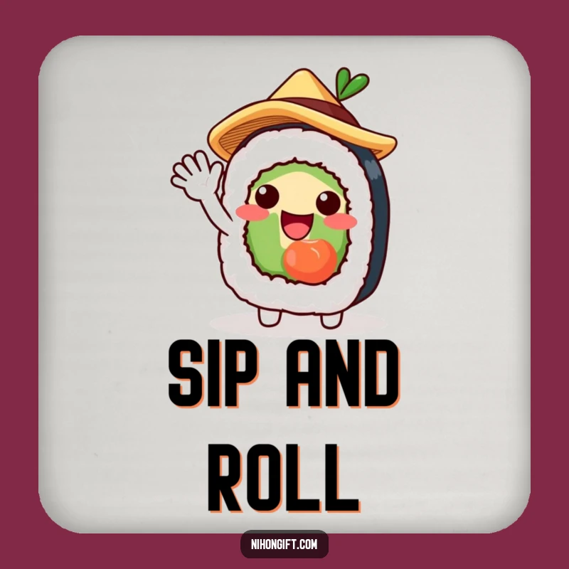 Funny Sushi Roll Coaster Set for Whimsical Table Protection