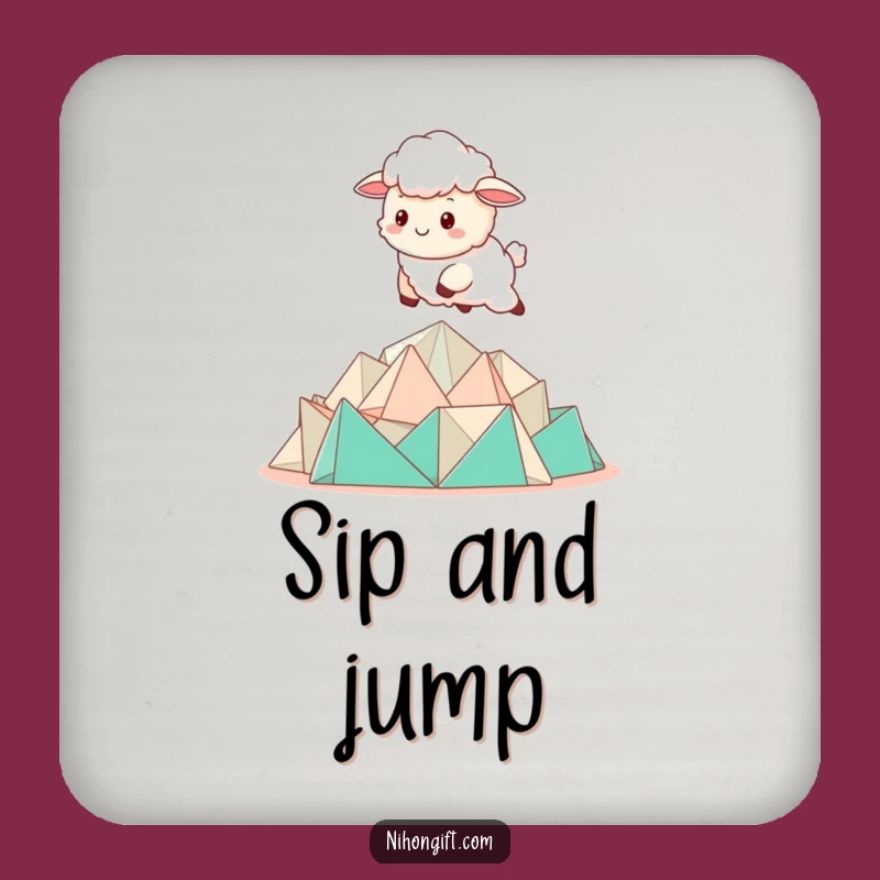 Funny Kawaii Sheep Origami Coaster Set: Protect Surfaces with Creative Charm!