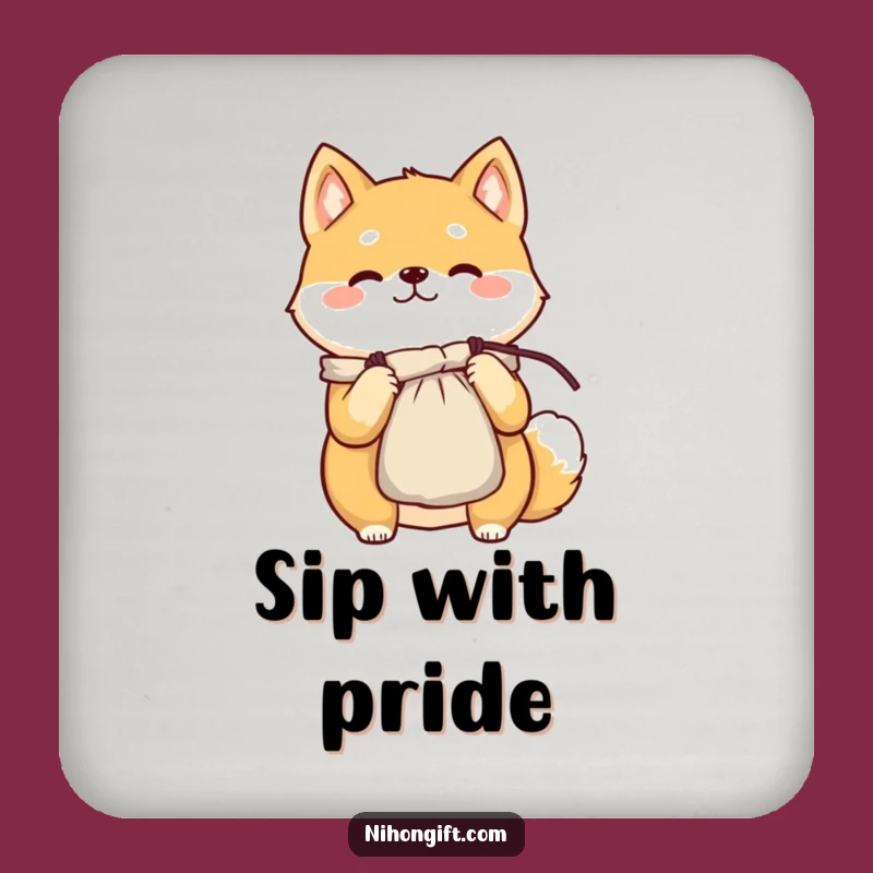 Funny Shiba Inu Gift Coasters - Protect Surfaces with Cheerful Art