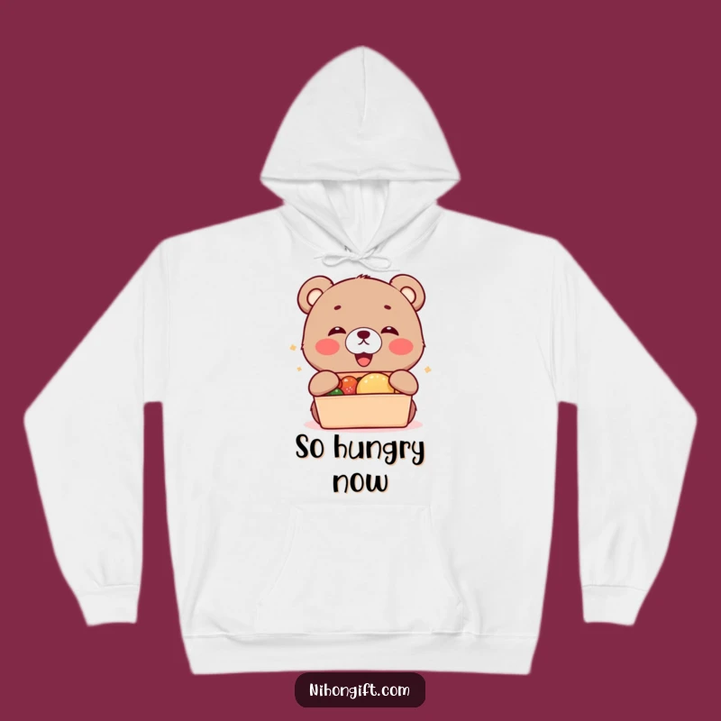 Cozy Funny Bear Cub Bento Hoodie: Embrace Warmth and Deliciousness