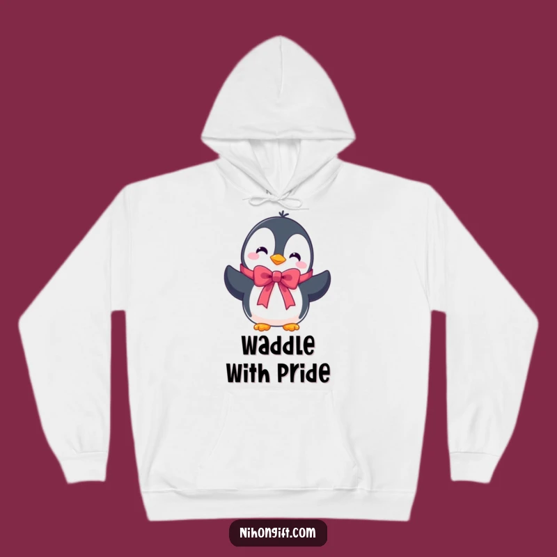 Cozy Funny Penguin Hoodie for Warmth and Winter Vibes