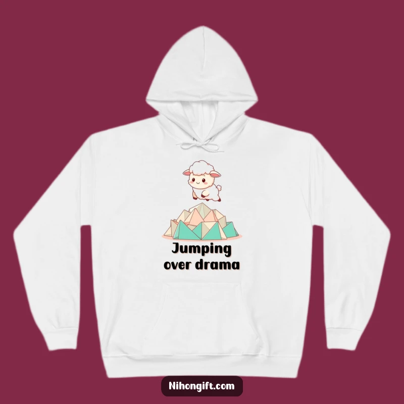 Funny Kawaii Sheep Origami Hoodie: Cozy Up in Creative, Whimsical Style!