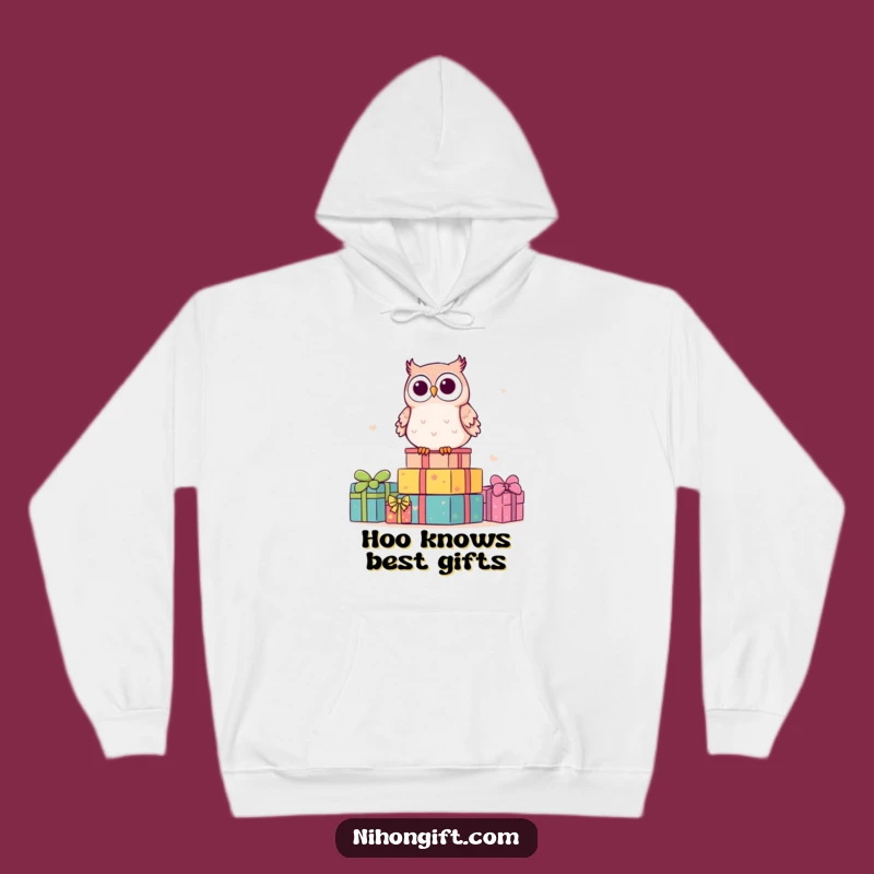 Cozy Funny Kawaii Owl Hoodie: Snuggle Up with Hilarious & Cute Gift Vibes