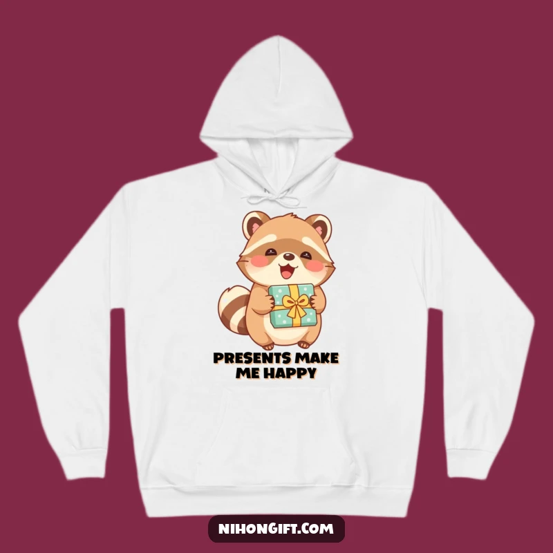 Cozy Funny Tanuki Hoodie - Warm, Playful, and Hilarious Gift