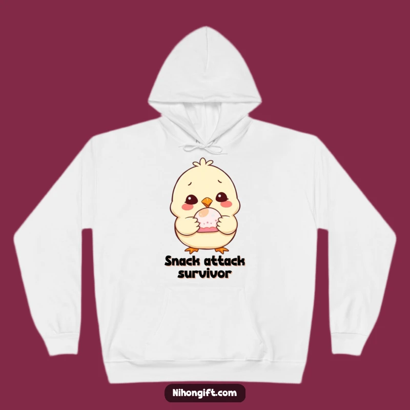 Cozy Funny Chubby Chick Mochi Hoodie: Stay Warm and Humorous All Day