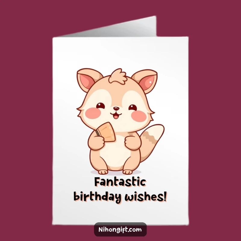 Free Printable Welcoming Animal Fan Birthday Card - Cheerful Downloadable Gift