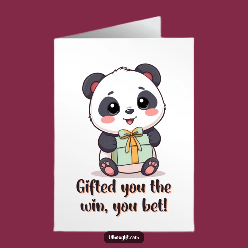 Free Printable Kawaii Panda Congratulations Card - Funny Gift Surprise Downloadable