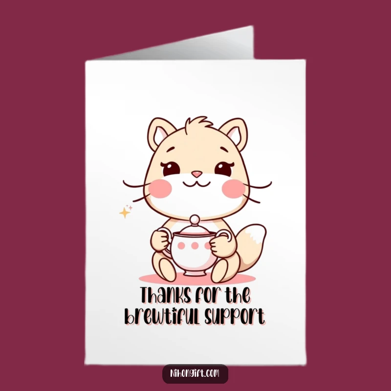 Free Printable Polite Tea Thank You Card - Funny Downloadable Appreciation