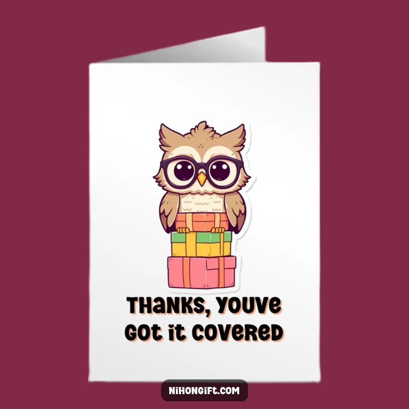 Free Printable Thank You Card: Wise Owl Gifts - Grateful Downloadable
