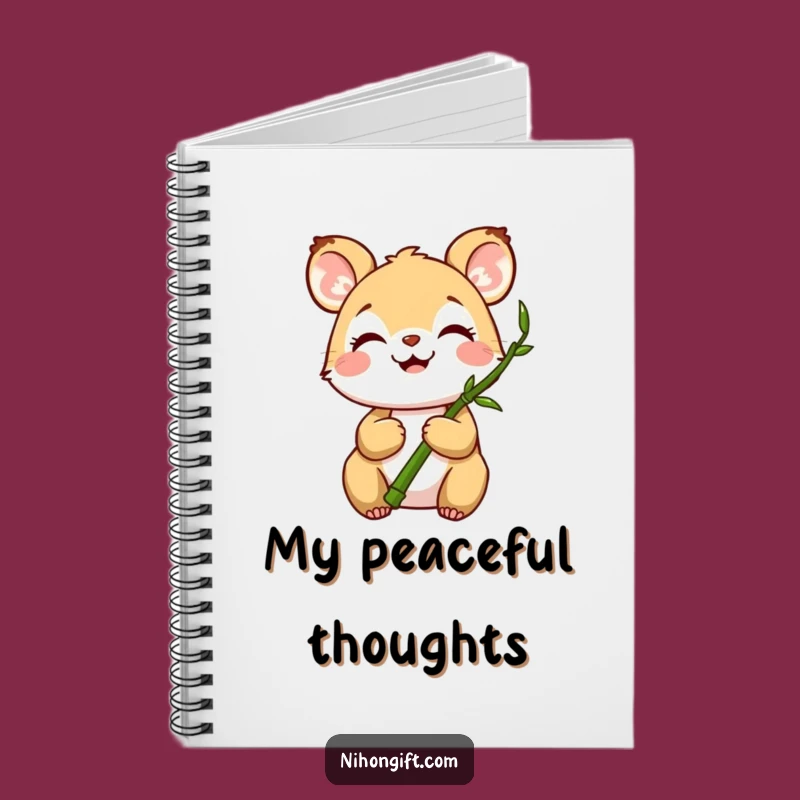 Funny Animal Bamboo Notebook - Journaling Peace Gift