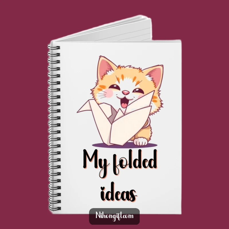 Funny Cat Origami Notebook: Jot Down Lucky Ideas