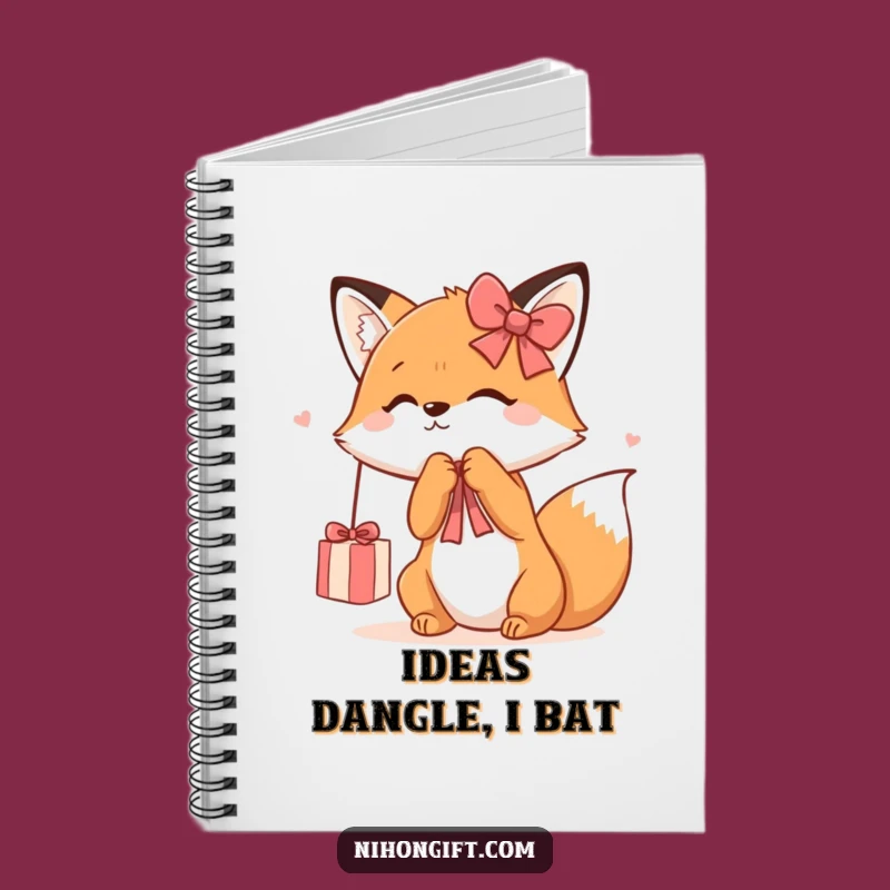 Funny Kawaii Fox Notebook: Cute Journal for Animal Lovers, Great Gift