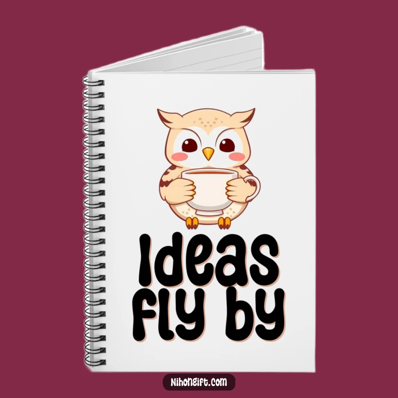 Funny Owl Tea Notebook: Cheerful Delivery Notes - Humorous Journal Gift