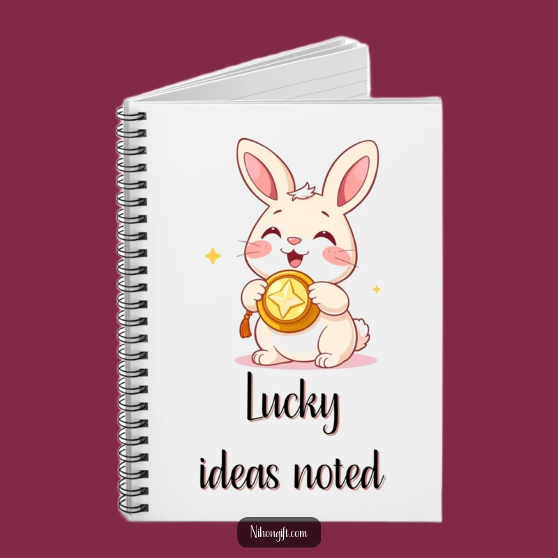 Lucky Bunny Journal Funny Notebook: Capture Fortunate Thoughts