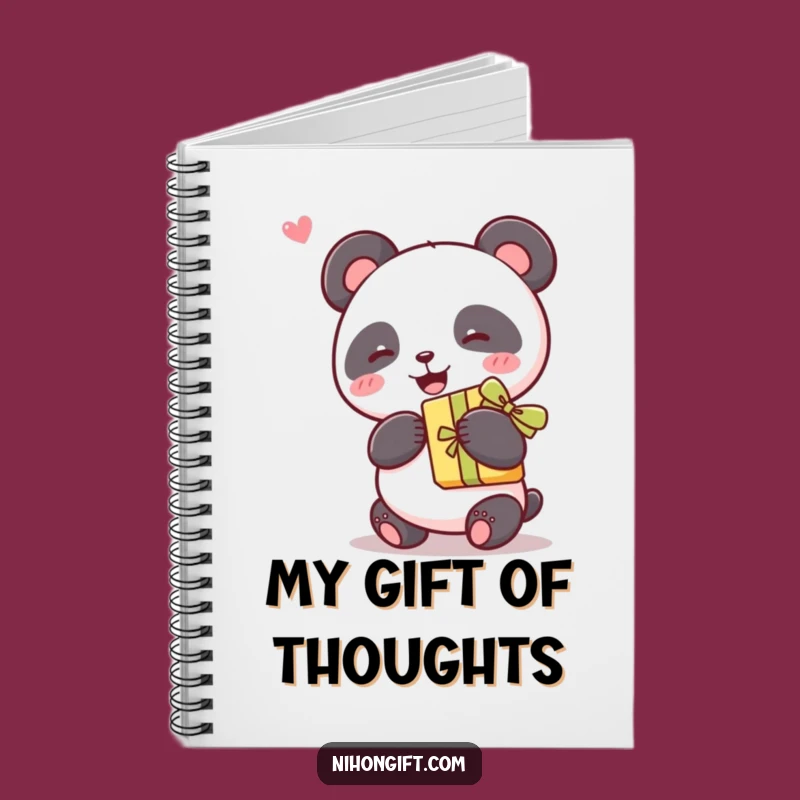 Funny Kawaii Panda Gift Notebook - Journal Your Joyful Thoughts