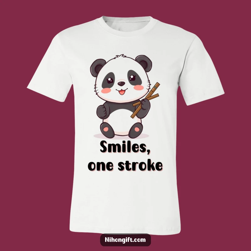 Funny Kawaii Panda Art Tee: Wear Your Happy Vibes with This Shirt!