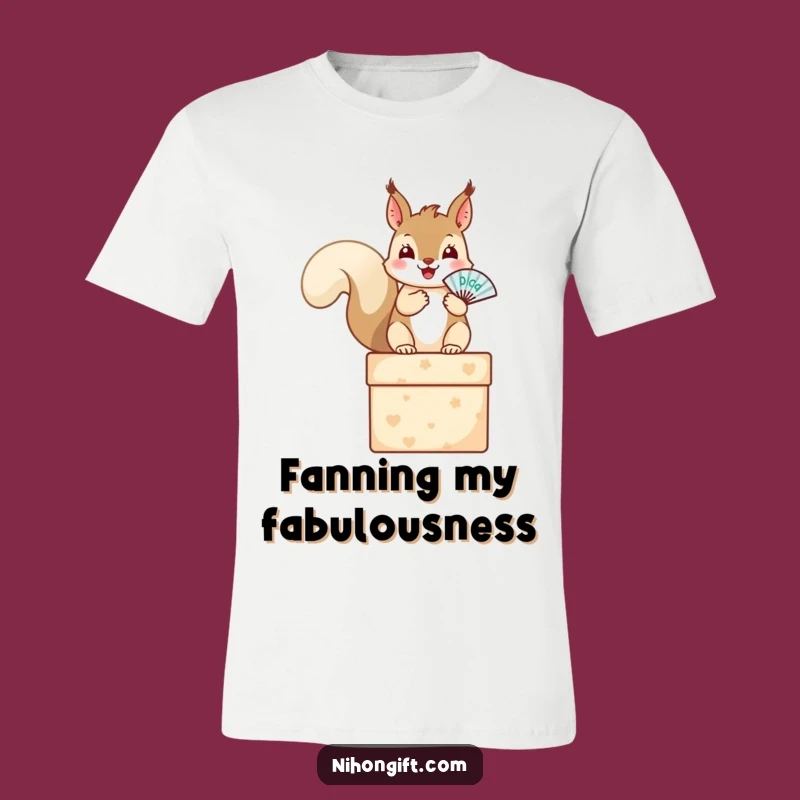 Funny Squirrel Fan T-Shirt: Cute Gift Box Squirrel Tee for Fun Times