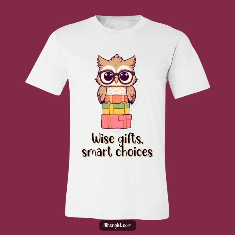 Funny Wise Owl T-Shirt: Smart Gift Balancer Tee for Scholars