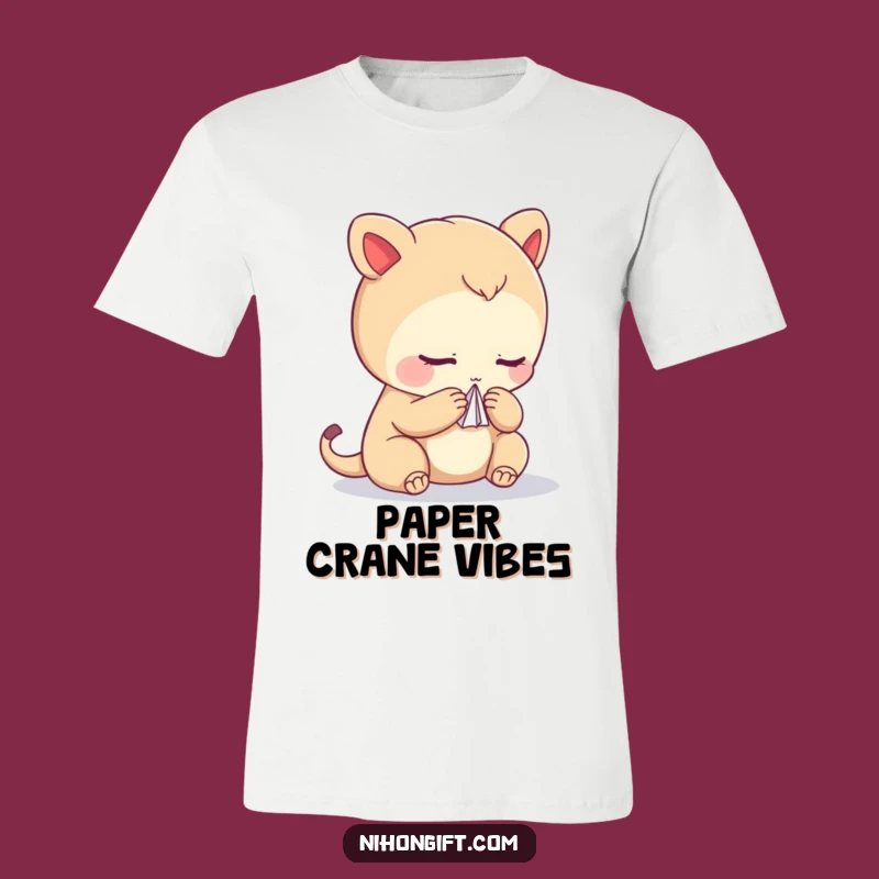 Funny Bowing Creature Crane T-Shirt - Artistic & Humorous Tee