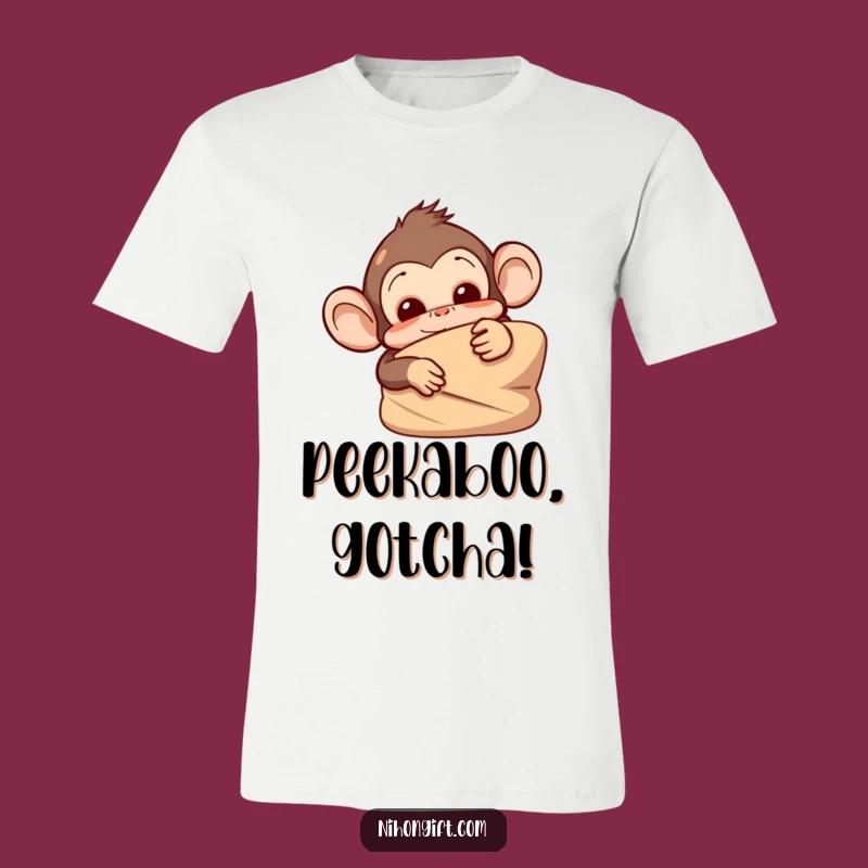 Funny Monkey Prank T-Shirt: Playful Ape Shirt for Cheeky Fun