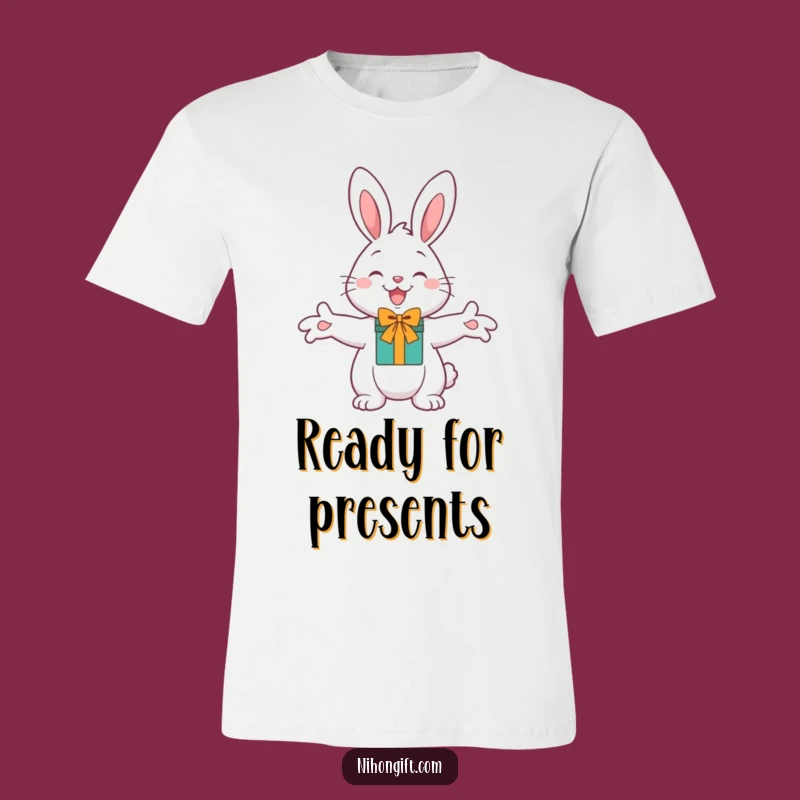 Funny Cheerful Bunny Gift T-Shirt: Wear Your Generosity with Humor