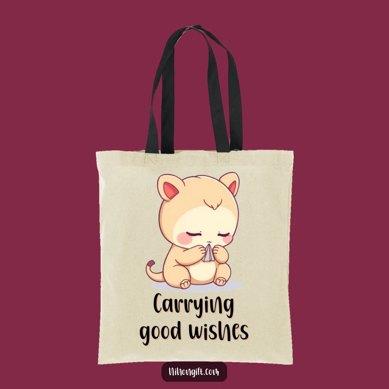 Funny Creature Crane Tote Bag - Carry Art & Smiles Gift