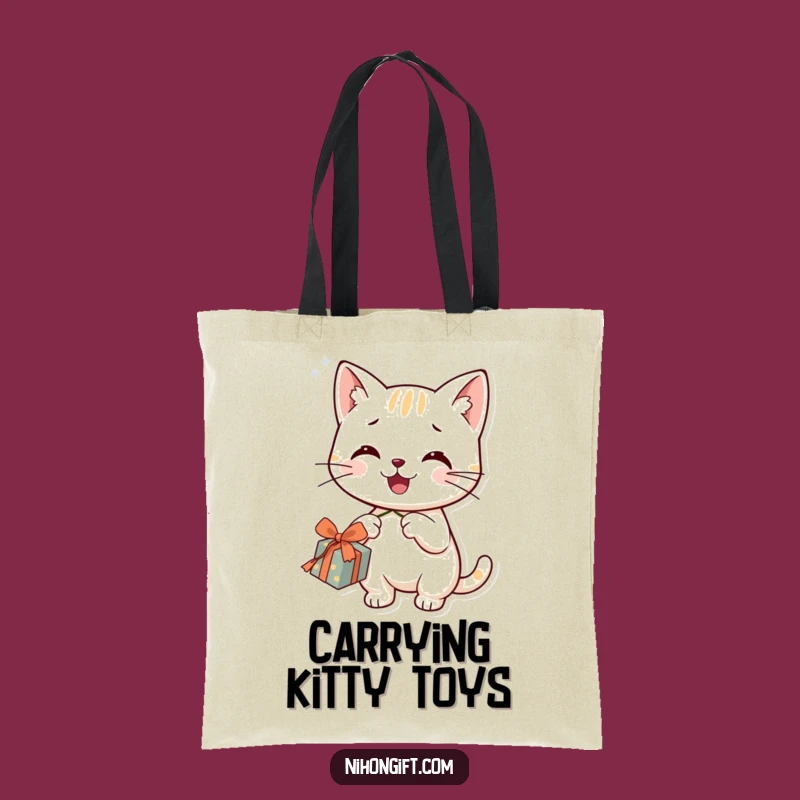 Funny Cat Gift Tote Bag - Carry Your Playfulness in Style