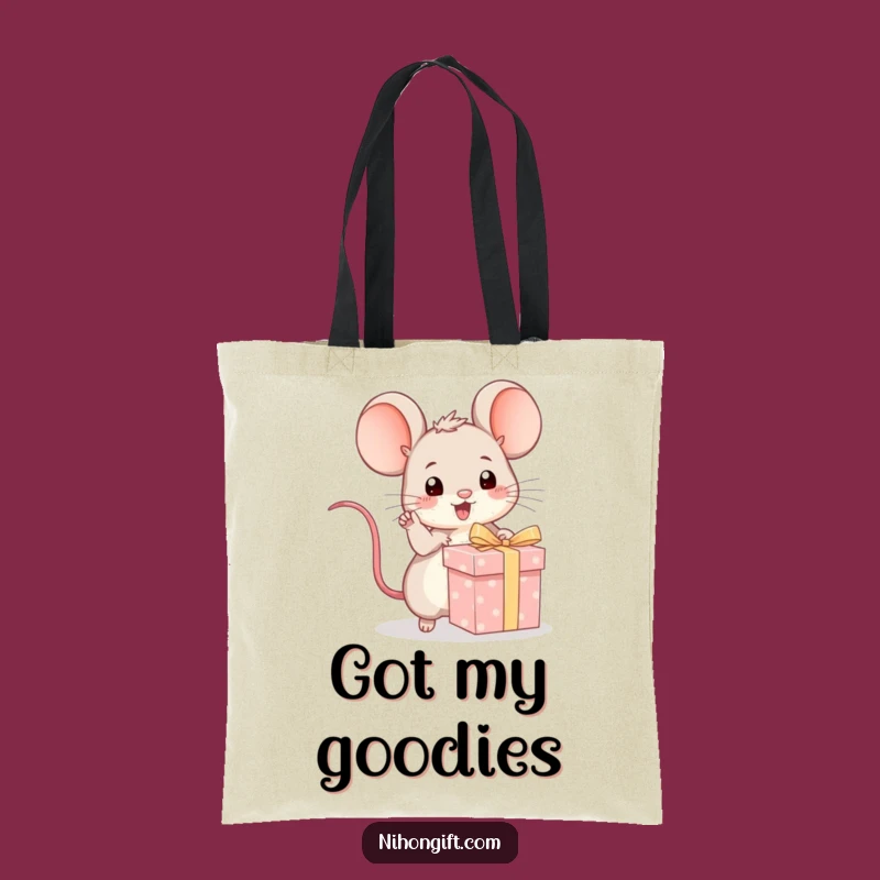 Funny Kawaii Mouse Gift Pointer Tote Bag - Carry Excitement Everywhere