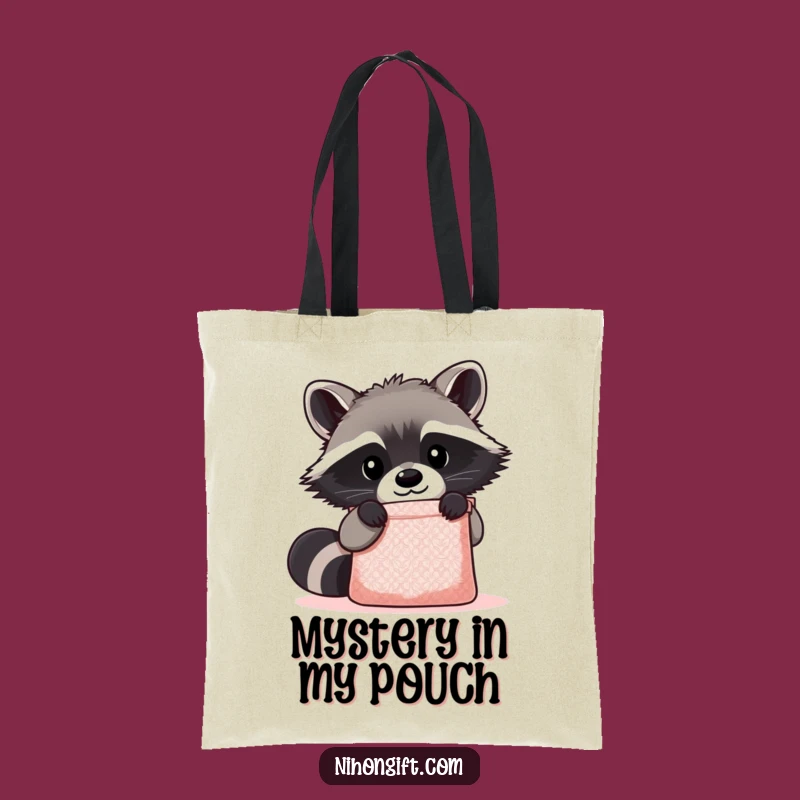 Funny Kawaii Raccoon Tote Bag: Cute Critter Bag, Ideal Gift for Shoppers