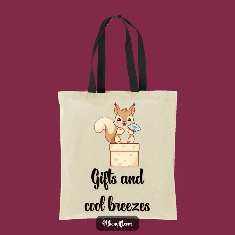 Funny Squirrel Tote Bag: Carry Your Treats with a Cheerful Friend